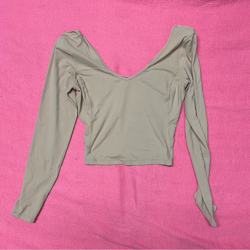 Lululemon Nude Align Crop Long Sleeve 6